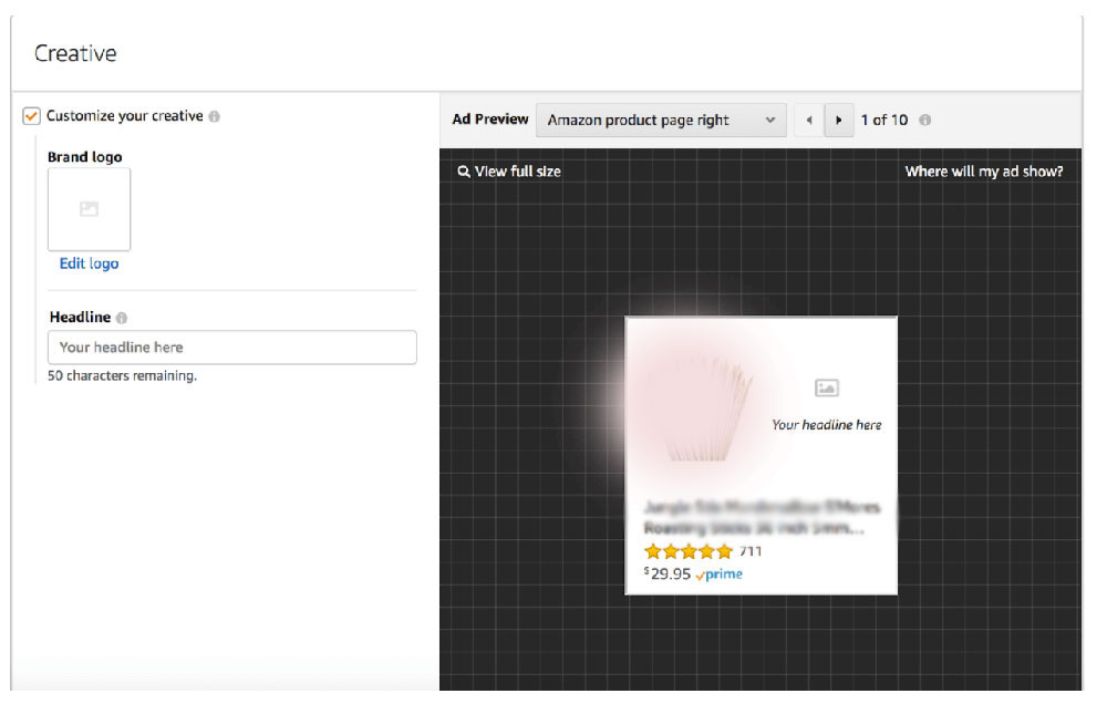 amazon sponsored ads trend customize your creative