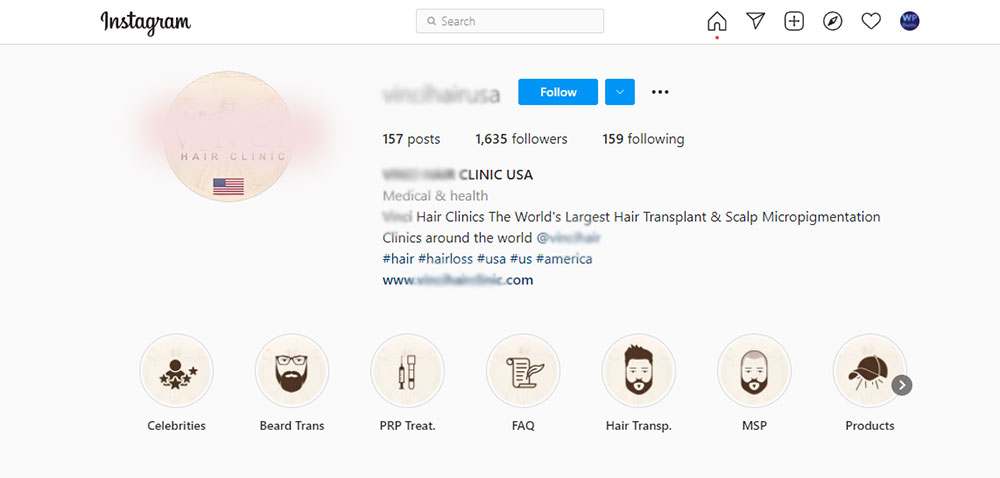 internet marketing for healthcare a clinic s page on instagram